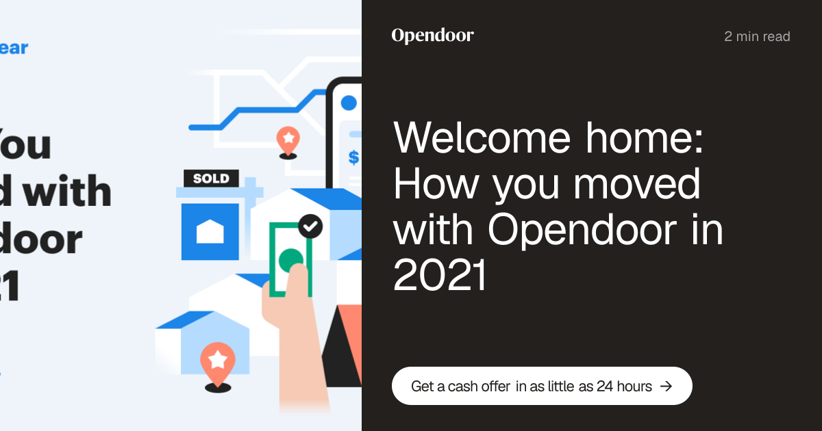 Welcome home: How you moved with Opendoor in 2021 | Opendoor