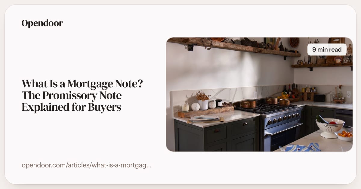 What Is a Mortgage Note? The Promissory Note Explained for Buyers ...
